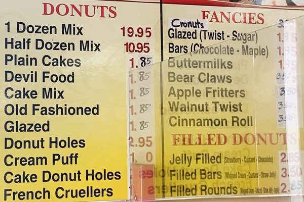 Menu photo 1 Sunshine Donuts & Water Montebello, CA Menu photo 1 Sunshine Donuts & Water Montebello, CA