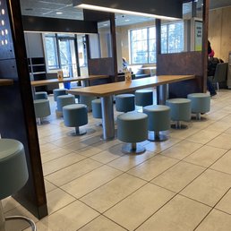 the inside of a restaurant