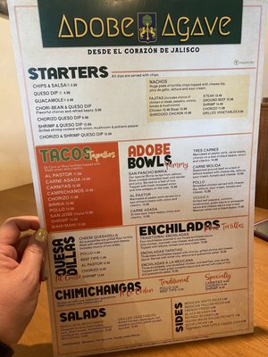 Menu photo 2 El Vaquero Mexican Restaurant Columbus, OH