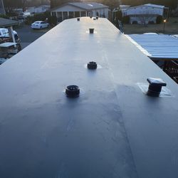 A and S Roofing and Construction - Brown single ply TPO installation