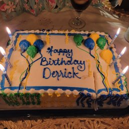The birthday cake!