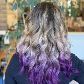 Vanessa Olivotti - Balayage with purple tips - Hair Stylists Near Me - Fairfax , California Vanessa Olivotti - Balayage with purple tips - Hair Stylists Near Me - Fairfax , California