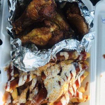 Empire Wingz - Lemon pepper wings without the spicy  and their famous fries - Chicken Wings Near Me - Baton Rouge, Louisiana
