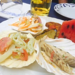 Trattoria il Piccolo Borgo - "Ensalada de mar" . Malísima.