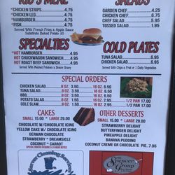 Fieldale Cafe - Menu page 6