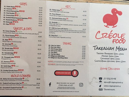 Menu photo 6 creole food Bray, WW