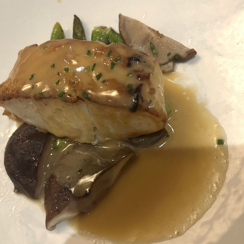 The Capital Grille - Seared sea bass with asparagus - Steakhouses Near Me - Burbank, California The Capital Grille - Seared sea bass with asparagus - Steakhouses Near Me - Burbank, California