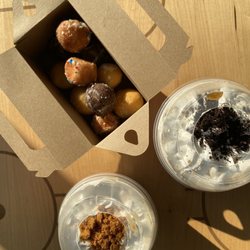Tim Hortons - Timbits, Oreo Cappuccino, Cookie Butter Iced Latte