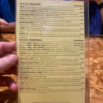 OHSO Brewery- Gilbert - Menu - Breweries Near Me - Gilbert, Arizona OHSO Brewery- Gilbert - Menu - Breweries Near Me - Gilbert, Arizona