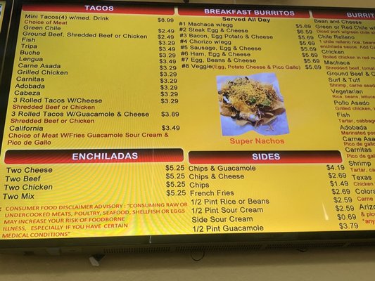 Menu photo 1 Taco Boy Durango, CO Menu photo 1 Taco Boy Durango, CO