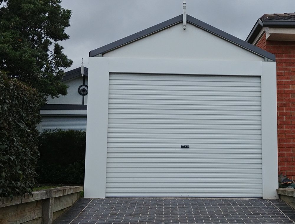 Carport Conversion With A Surfmist Colorbond Roller Door Yelp