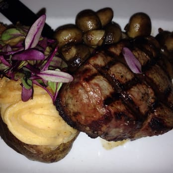 Phoenix City Grille - Grilled Beef Tenderloin with Chipotle Cheddar Stuffed Potato - Bars Near Me - Phoenix, Arizona Phoenix City Grille - Grilled Beef Tenderloin with Chipotle Cheddar Stuffed Potato - Bars Near Me - Phoenix, Arizona