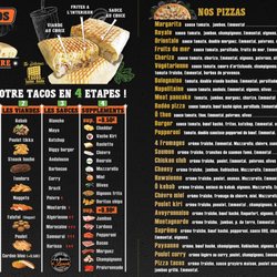 La Boîte à Lunch - carte