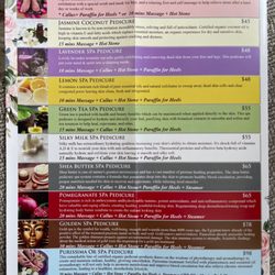 Twinkle Nail & Spa - Pedicure prices (as of 6/5/23)