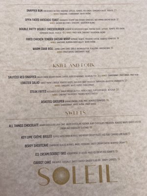 Menu photo 7 Soleil Destin, FL
