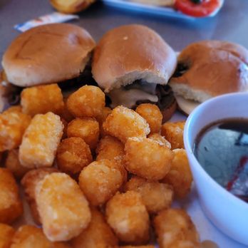 Moon Valley Grill and Patio - "Prime Rib" Sliders - American Near Me - Phoenix, Arizona Moon Valley Grill and Patio - "Prime Rib" Sliders - American Near Me - Phoenix, Arizona
