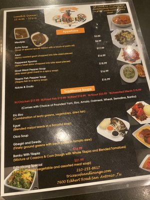 Menu photo 7 Trices Cafe and Lounge San Antonio, TX