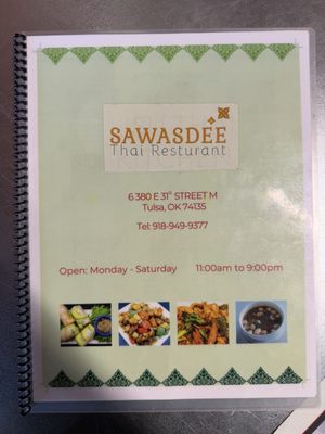 Menu photo 2 Sawasdee Thai Kitchen Tulsa, OK Menu photo 2 Sawasdee Thai Kitchen Tulsa, OK