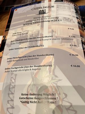 Menu photo 1 Osteria Angelini Berlin, BE