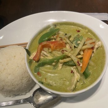 Laughing Monk Cafe - Green curry lunch special - Sushi Bars Near Me - Boston, Massachusetts Laughing Monk Cafe - Green curry lunch special - Sushi Bars Near Me - Boston, Massachusetts