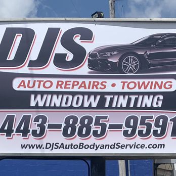 DJS Auto Body and Service - Sign - Body Shops Near Me - Baltimore, Maryland DJS Auto Body and Service - Sign - Body Shops Near Me - Baltimore, Maryland