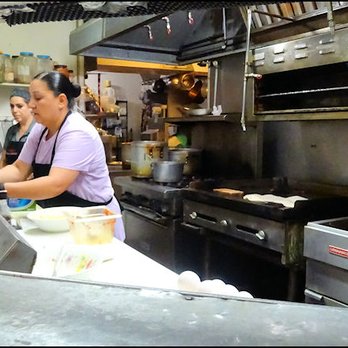 Marie's Mexican Kitchen - I took a peek into the kitchen to watch the talented staff preparing my delicious breakfast. - Mexican Near Me - Merced, California