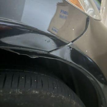 Aardwolf Parking JFK - Bumper by the wheel pushed out - Parking Near Me - Jamaica, New York