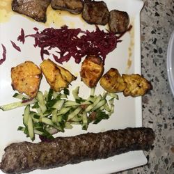 Zaytoon - Beef shish, chicken shish, beef koobideh
