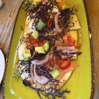 The Front Yard - Smoked Salmon Flatbread - Breakfast & Brunch Near Me - North Hollywood, California The Front Yard - Smoked Salmon Flatbread - Breakfast & Brunch Near Me - North Hollywood, California