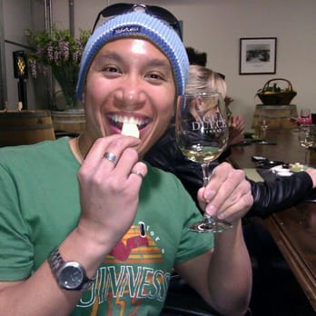 Agua Dulce Winery - Me tasting wine and cheese - Wineries Near Me - Agua Dulce, California