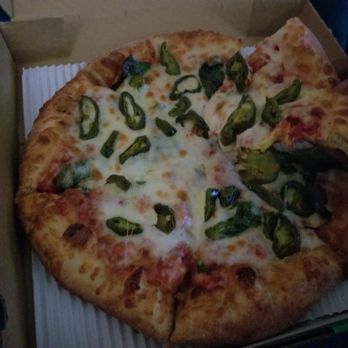 Marco's Pizza - Their Pizzas are really good. This had Jalapenos and Spinach~ - Pizza Near Me - Fairburn, Georgia