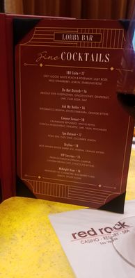 Menu photo 3 Lobby Bar Las Vegas, NV