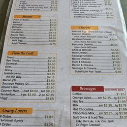 Jim's Family Restaurant - All day menu