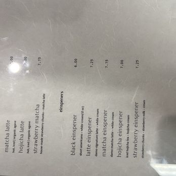Damo - 11/29/25 soft opening menu (said the menu will be updated in about a month) - Coffee & Tea Near Me - Los Angeles, California