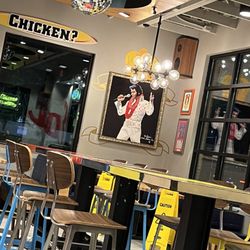Raising Cane's Chicken Fingers - Inside cool decor