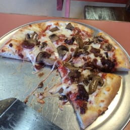 Bacon and Mushroom Pizza