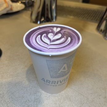 Arriviste Coffee Roasters - The Thrilla From Manila - espresso, milk, ubè-coconut milk sauce - Coffee & Tea Near Me - Pittsburgh, Pennsylvania