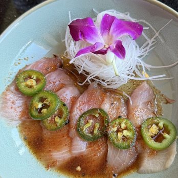 Drunken fish - Yellowtail Carpaccio - Sushi Bars Near Me - Los Angeles, California Drunken fish - Yellowtail Carpaccio - Sushi Bars Near Me - Los Angeles, California