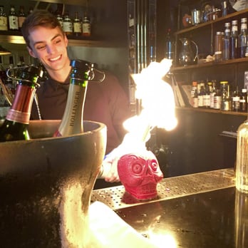 The Edgbaston - Err, my cocktail appears to be on fire! The Santa Muerte being prepared. - Hotels Near Me - Birmingham, XWM