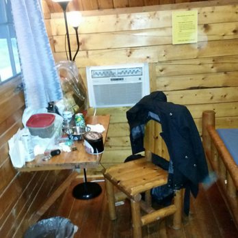 Mesa / Apache Junction KOA - Desk & chair with a floor lamp. - Campgrounds Near Me - Apache Junction, Arizona