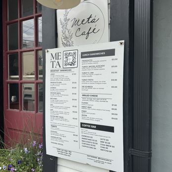 Meta Cafe - Menu - Sandwiches Near Me - Lambertville, New Jersey