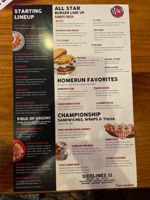 Menu photo 4 Pete's Lafayette, LA