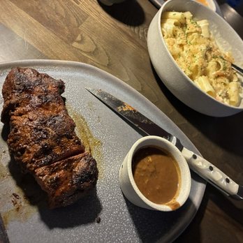 MAHT - American Wagyu Flat Iron 8oz (Medium cooked) w/ MAHT Steak Sauce - Steakhouses Near Me - Oklahoma City, Oklahoma