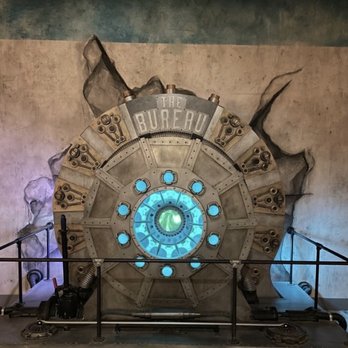 The Bureau Escape Rooms - a large clock on display - Escape Games Near Me - Orlando, Florida
