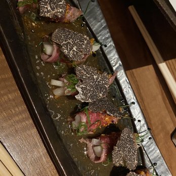 Zuma - Beef tataki with truffle- delicious - Japanese Near Me - Boston, Massachusetts Zuma - Beef tataki with truffle- delicious - Japanese Near Me - Boston, Massachusetts
