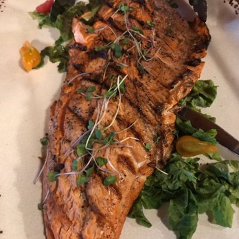Anglers Dining Room - Our salmon grilled - Canadian (New) Near Me - Campbell River, British Columbia Anglers Dining Room - Our salmon grilled - Canadian (New) Near Me - Campbell River, British Columbia