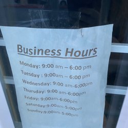 Crystal Pure Water 3 - Business Hours Jan 2023
