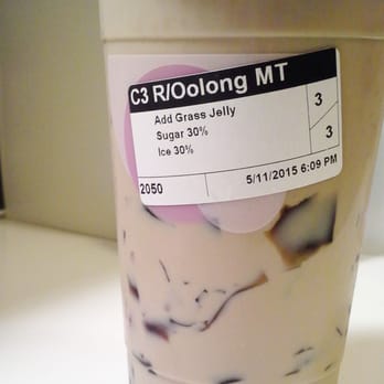 i-Tea - Oolong milk tea with grass jelly - Tea Rooms Near Me - San Francisco, California