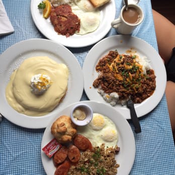 Moke's Bread & Breakfast - It's all there. Lilikoi pancakes. Corned beef and hash. Chili loco moco. Portuguese sausage, eggs and fried rice. - Breakfast & Brunch Near Me - Kailua, Hawaii