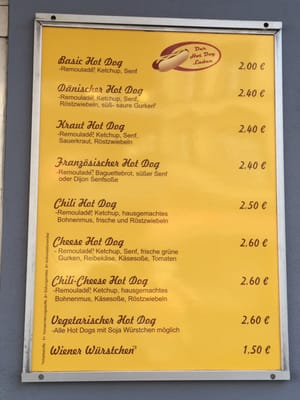 Menu photo 2 Der Hot Dog Laden Berlin, BE